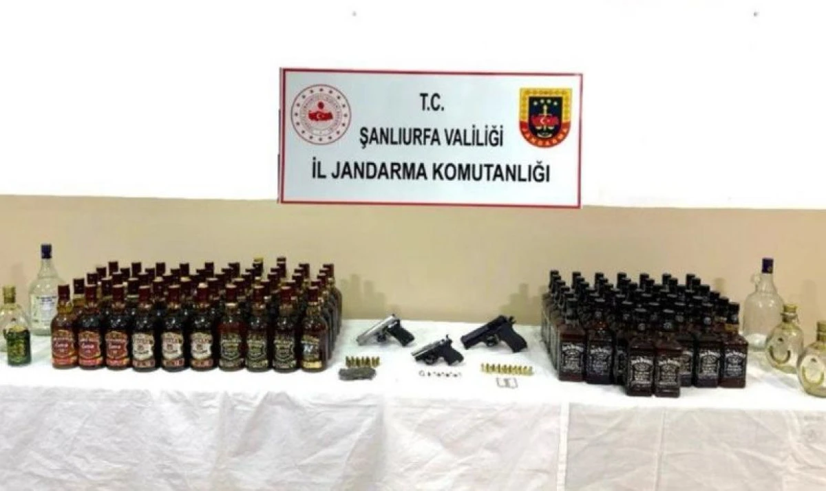 Haliliye’de Kaçak İçki ve Silah Operasyonu: 1 Gözaltı