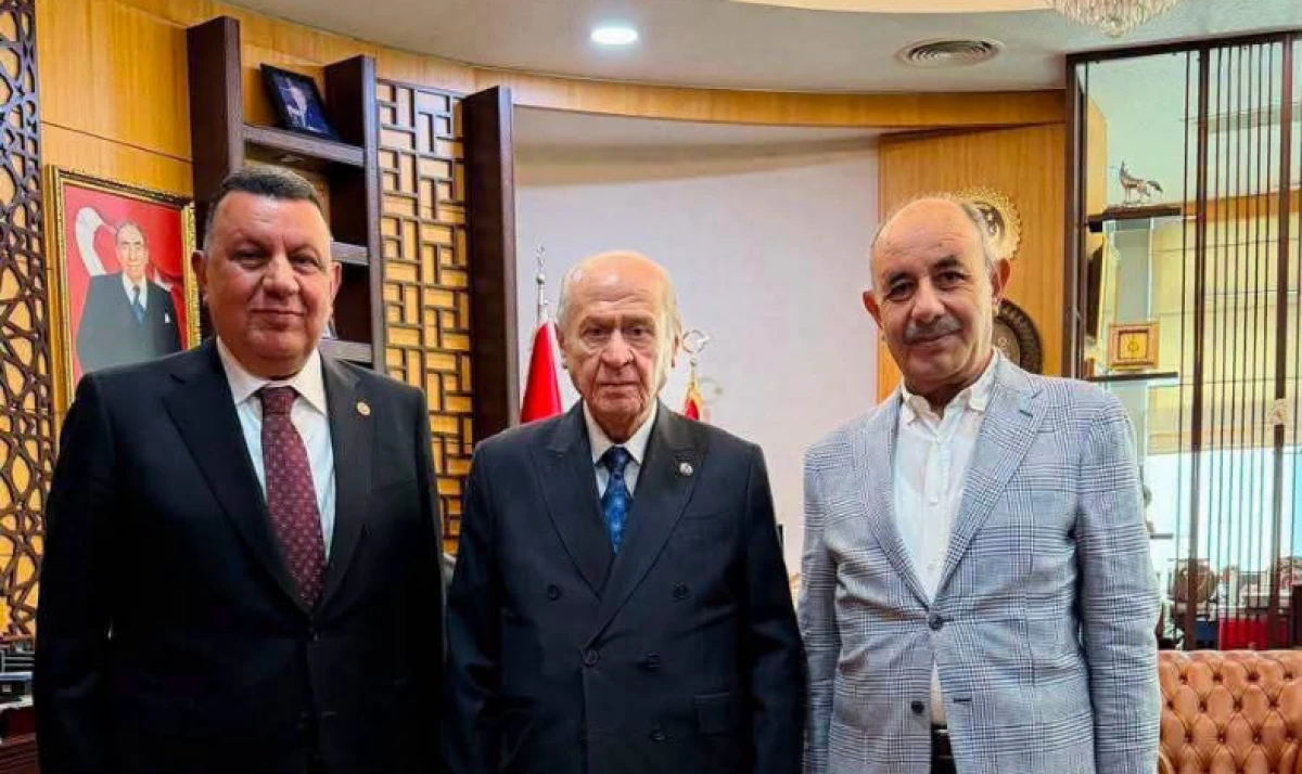 Milletvekili İbrahim &Ouml;zyavuz ve Kardeşi Mahmut &Ouml;zyavuz&rsquo;dan Devlet Bah&ccedil;eli&rsquo;ye Ziyaret