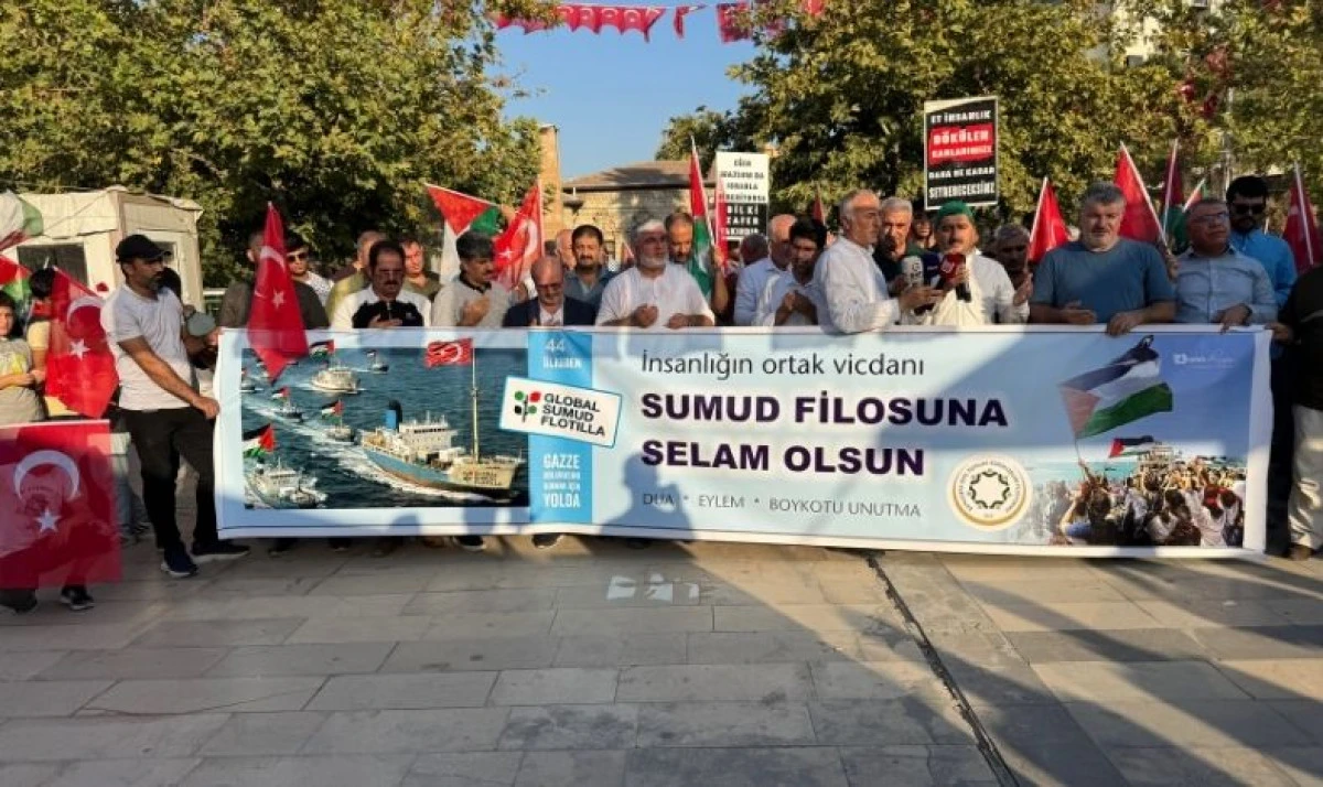 Şanlıurfa ve Kilis’te Filistin’e Destek