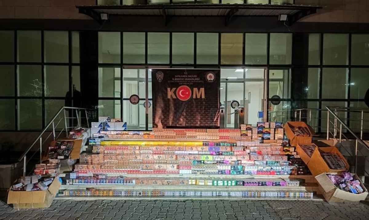 Şanlıurfa&rsquo;da Ka&ccedil;ak Sigara Operasyonu: 14 Bin Paket Ele Ge&ccedil;irildi